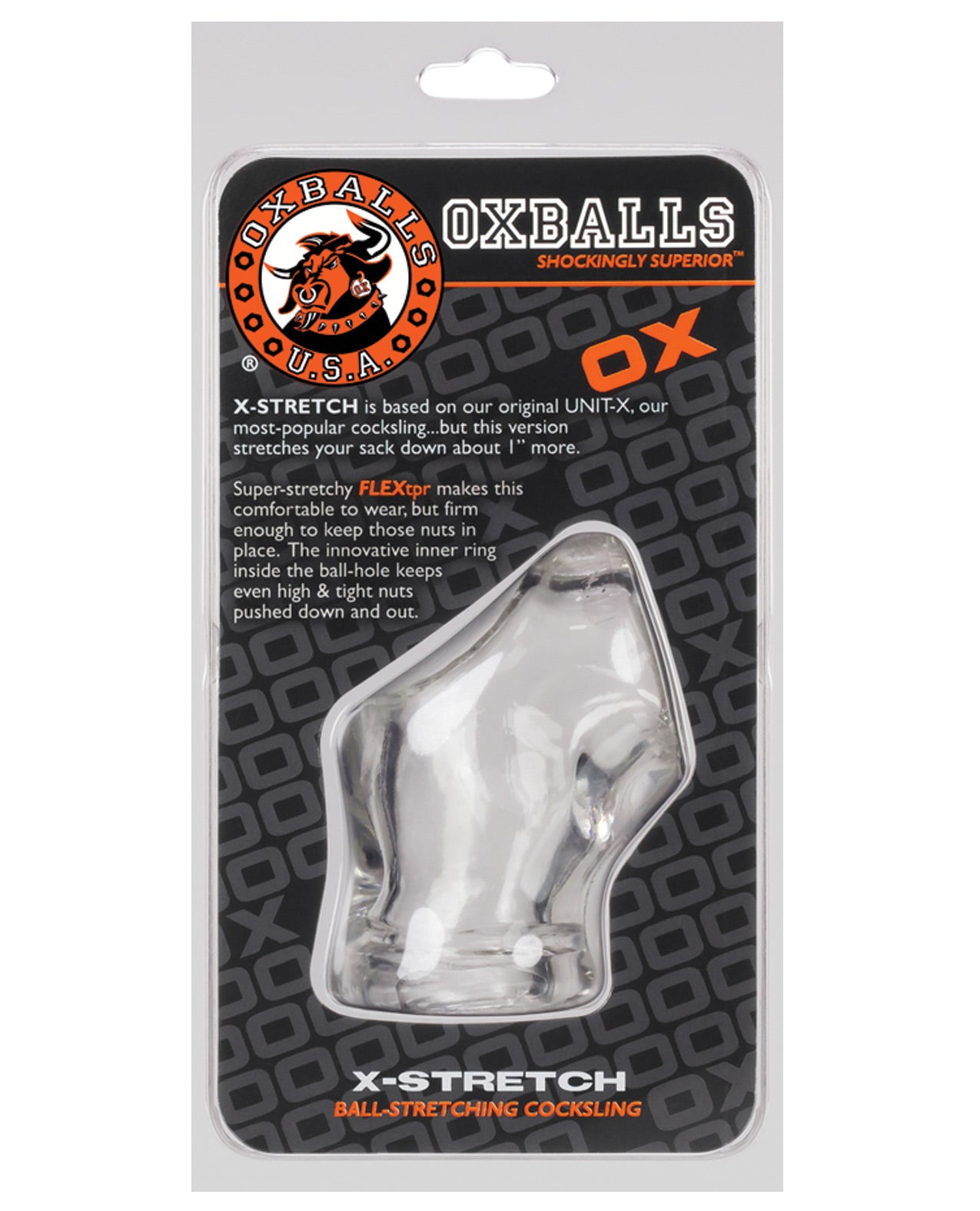 Oxballs Atomic Jock Unit X Stretch Cocksling - Clear - LUST Depot