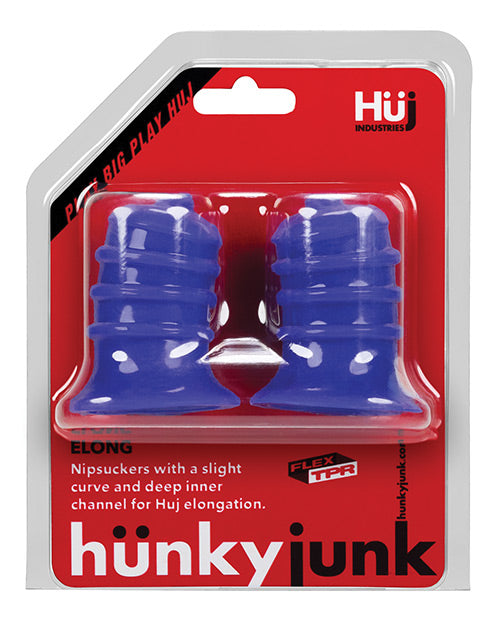 Hunky Junk Elong Nipsuckers - Cobalt - LUST Depot