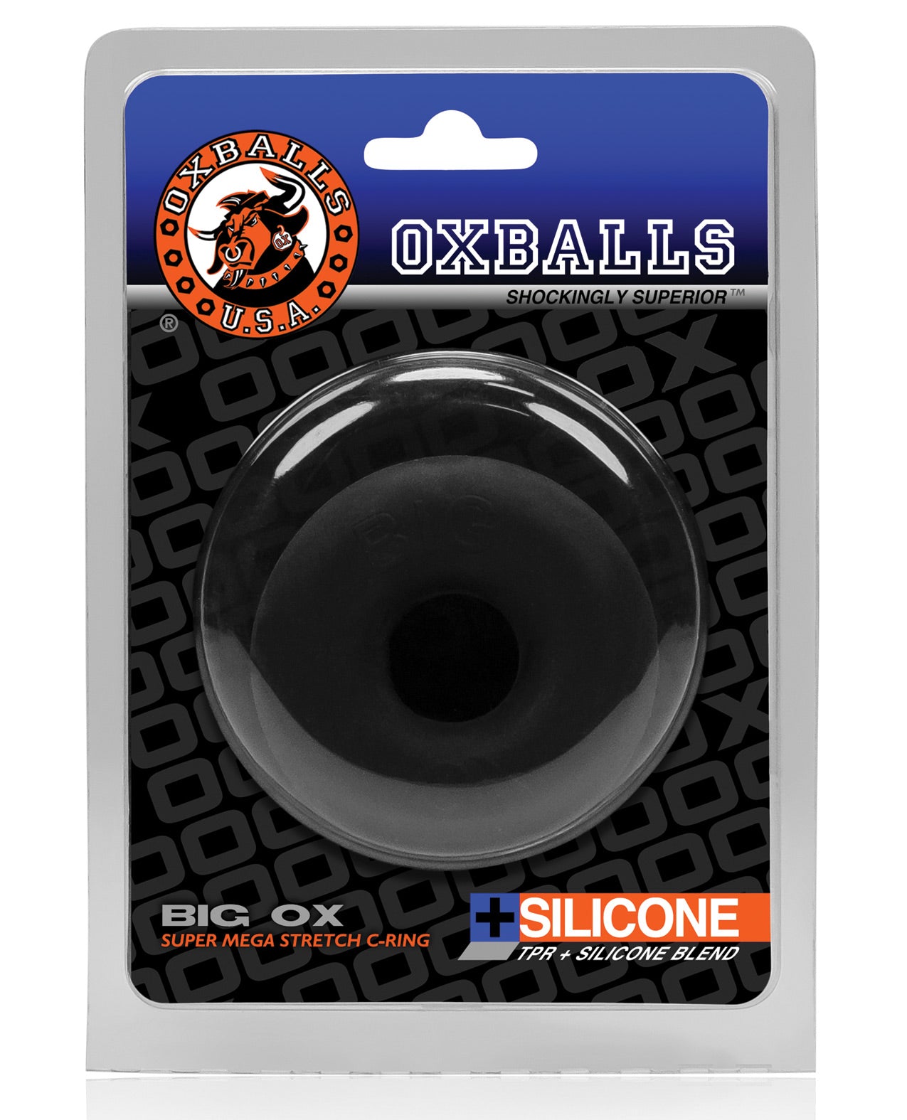 Oxballs Big Ox Cockring - Black Ice - LUST Depot