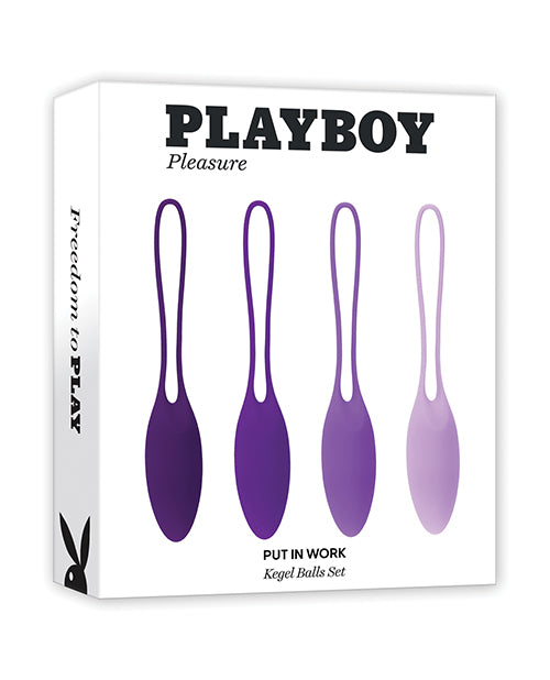 Playboy Pleasure Put In Work Kegel Set - Purple - LUST Depot