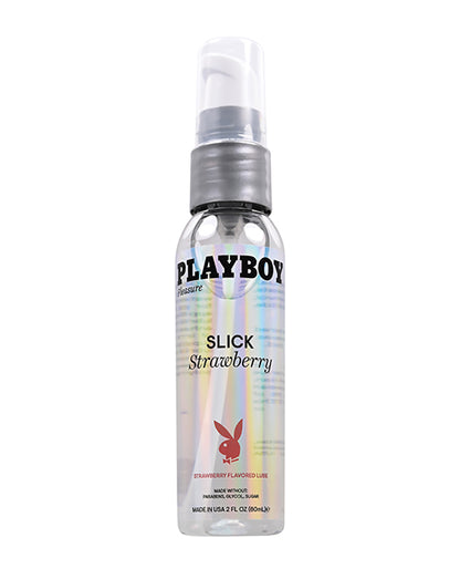 Playboy Pleasure Slick Lubricant -  2 Oz Strawberry - LUST Depot
