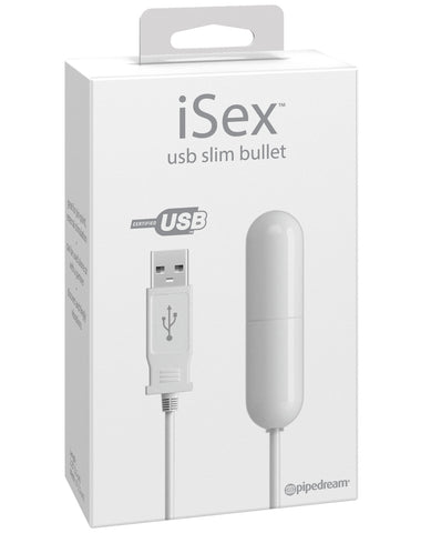 Isex Usb Slim Bullet - White - LUST Depot