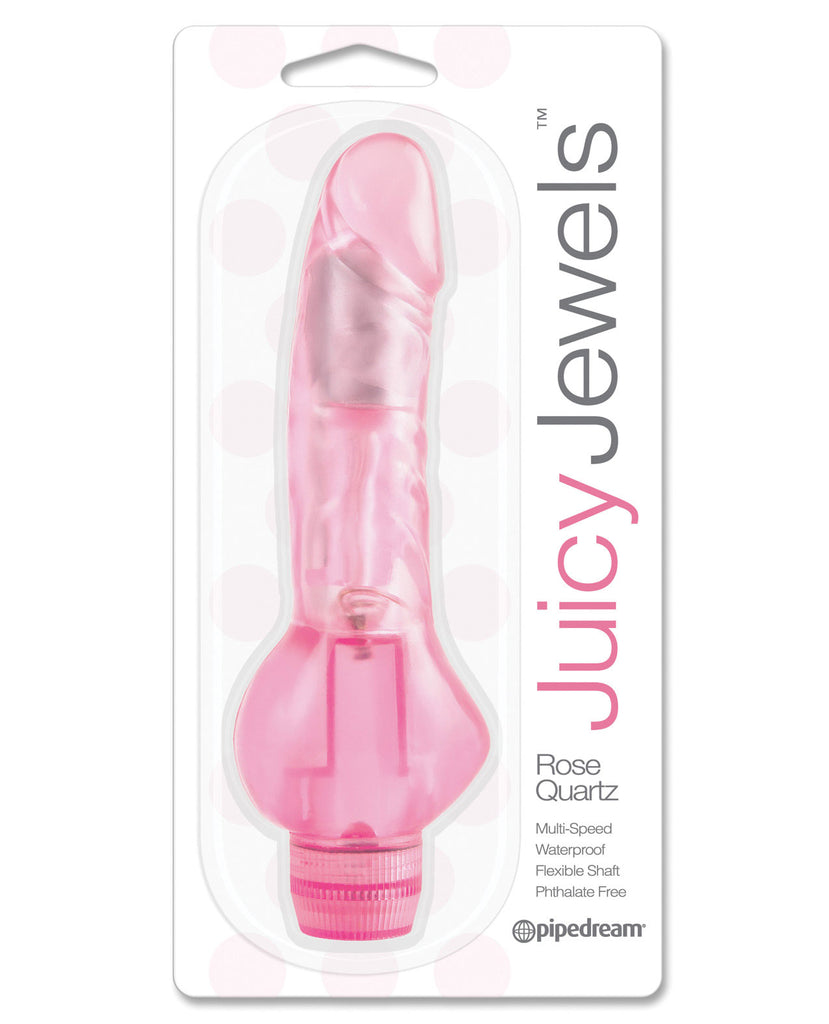 Juicy Jewels Rose Quartz Vibrator - Pink - LUST Depot