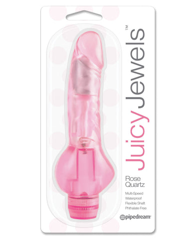 Juicy Jewels Rose Quartz Vibrator - Pink - LUST Depot