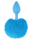 Neon Luv Touch Bunny Tail - Blue - LUST Depot