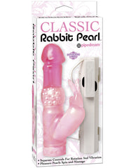 Classic Rabbit Pearl Dual Action Vibrator - Mutli-speed Pearl - LUST Depot