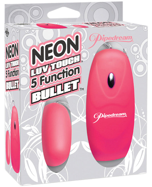 Neon Luv Touch Bullet - 5 Function Pink - LUST Depot