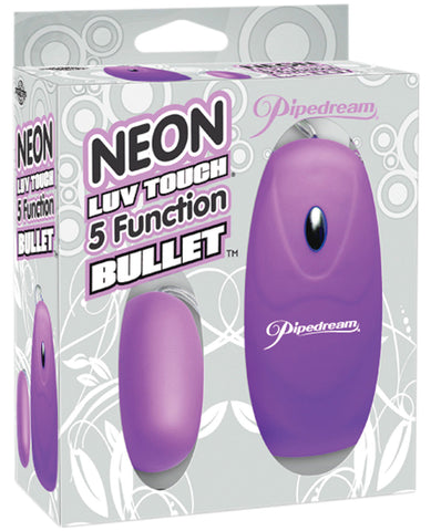 Neon Luv Touch Bullet - 5 Function Purple - LUST Depot