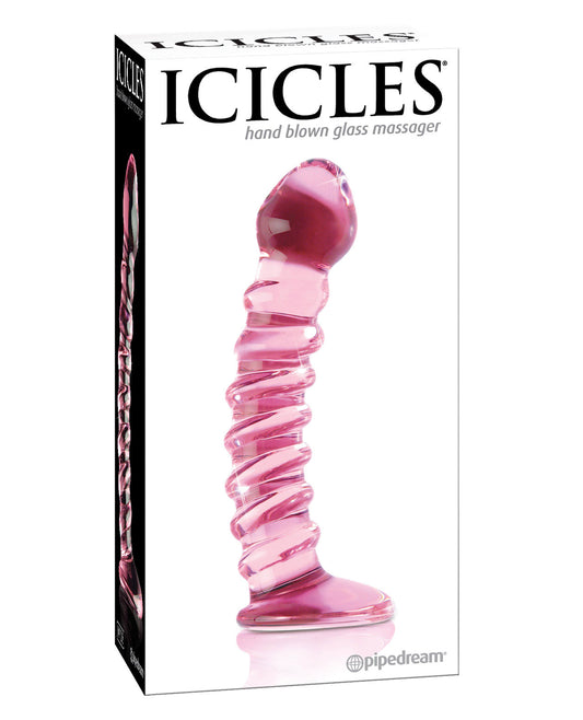 Icicles No. 28 Hand Blown Glass - Clear W-ridges - LUST Depot