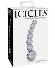 Icicles No. 66 Hand Blown Glass G Spot Dong - Clear - LUST Depot