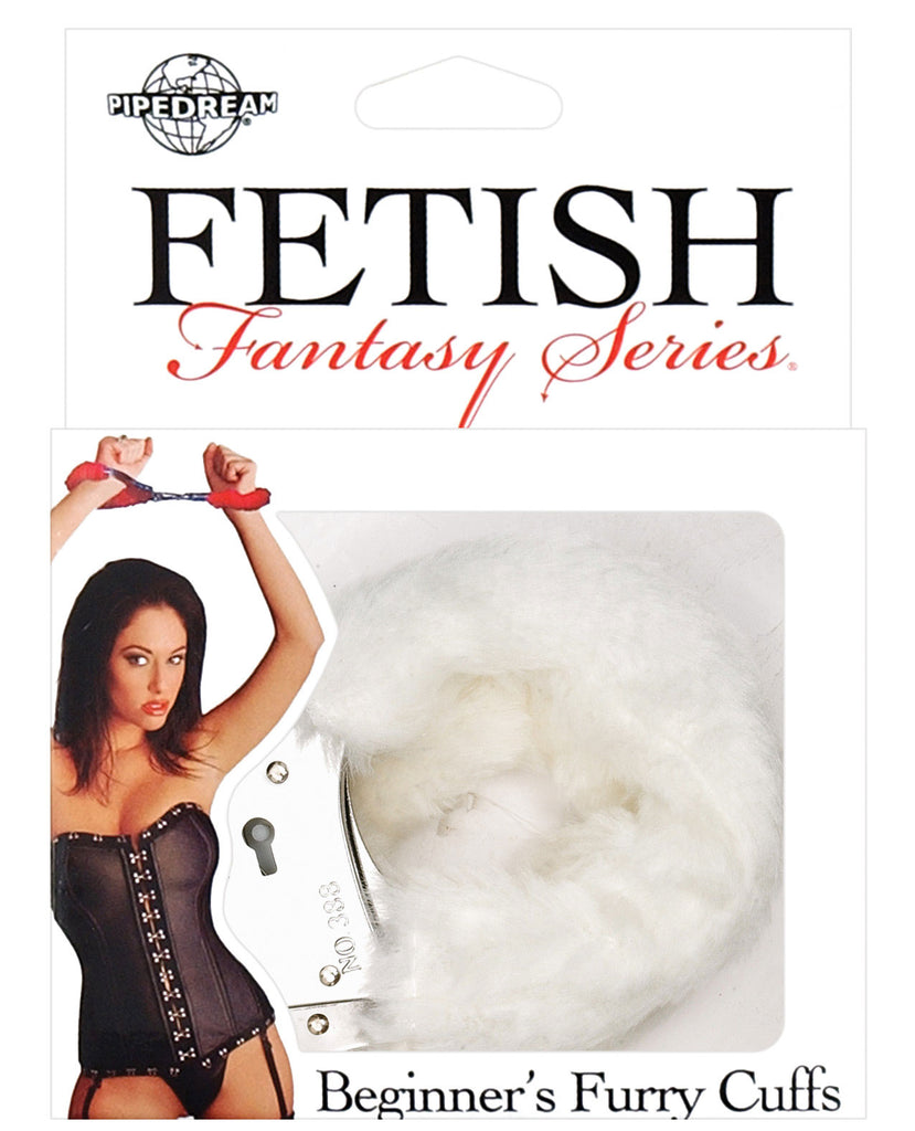 Fetish Fantasy Series Beginners Furry Cuffs - White - LUST Depot