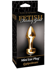 Fetish Fantasy Gold Mini Luv Plug - Gold - LUST Depot