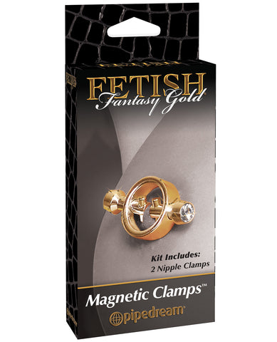 Fetish Fantasy Gold Magnetic Nipple Clamps - Gold - LUST Depot