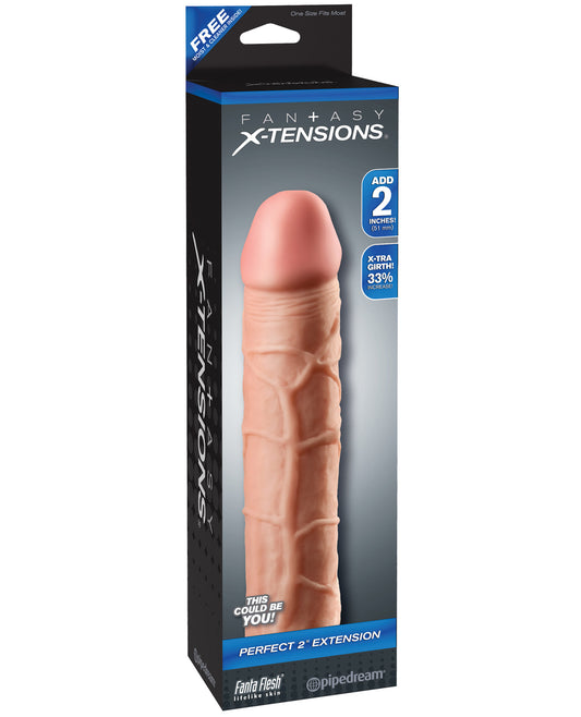 Fantasy X-tensions Perfect 2" Extension - Flesh - LUST Depot