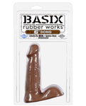 Basix Rubber Works 6" Dong - Brown - LUST Depot