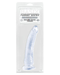 Basix Rubber Works 7" Slim Dong - Clear - LUST Depot