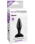 Anal Fantasy Collection Mini Silicone Plug - Black - LUST Depot