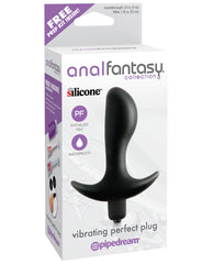 Anal Fantasy Collection Vibrating Perfect Plug - Black - LUST Depot