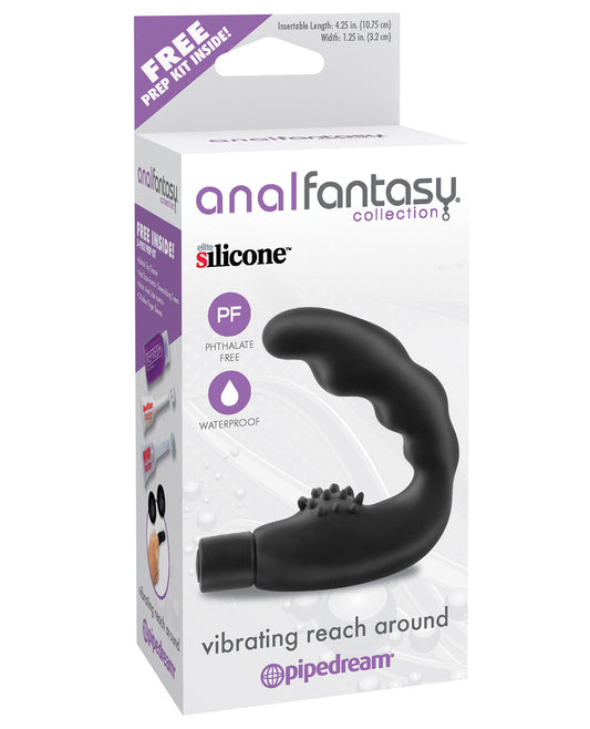 Anal Fantasy Collection Vibrating Reach Around - Black - LUST Depot