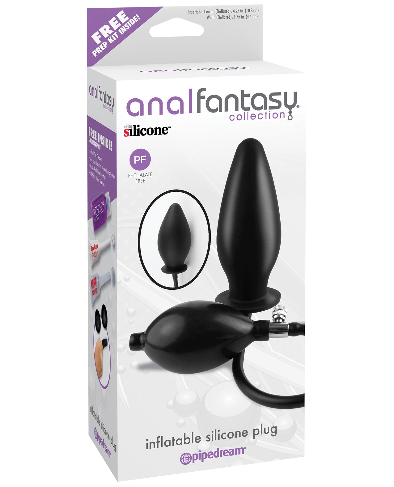 Anal Fantasy Collection Inflatable Silicone Plug - LUST Depot