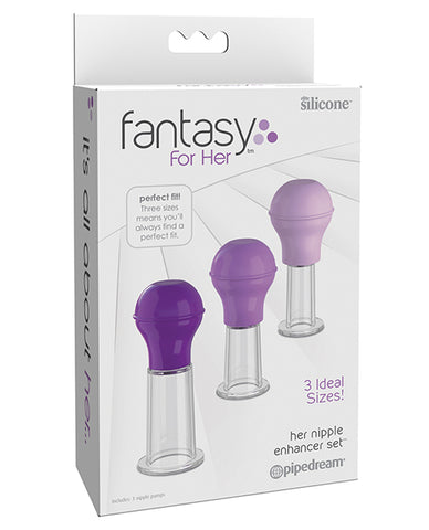Fantasy For Her Nipple Enhancer Set - Purple - LUST Depot