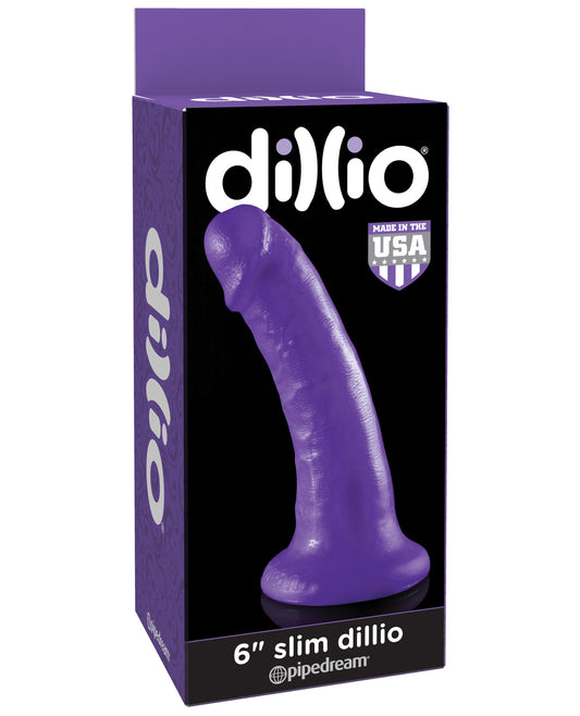 Dillio 6" Slim Dillio - Purple - LUST Depot