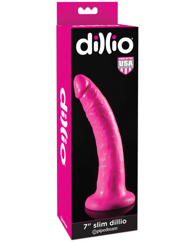 Dillio 7" Slim Dillio - Pink - LUST Depot