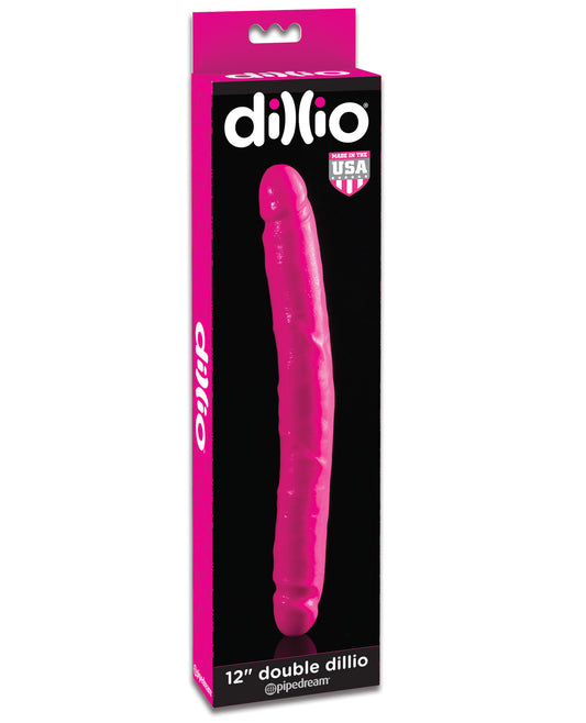 Dillio 12" Double Dillio - Pink - LUST Depot