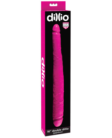 Dillio 16" Double Dillio - Pink - LUST Depot