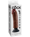 King Cock 8" Vibrating Cock - Brown - LUST Depot