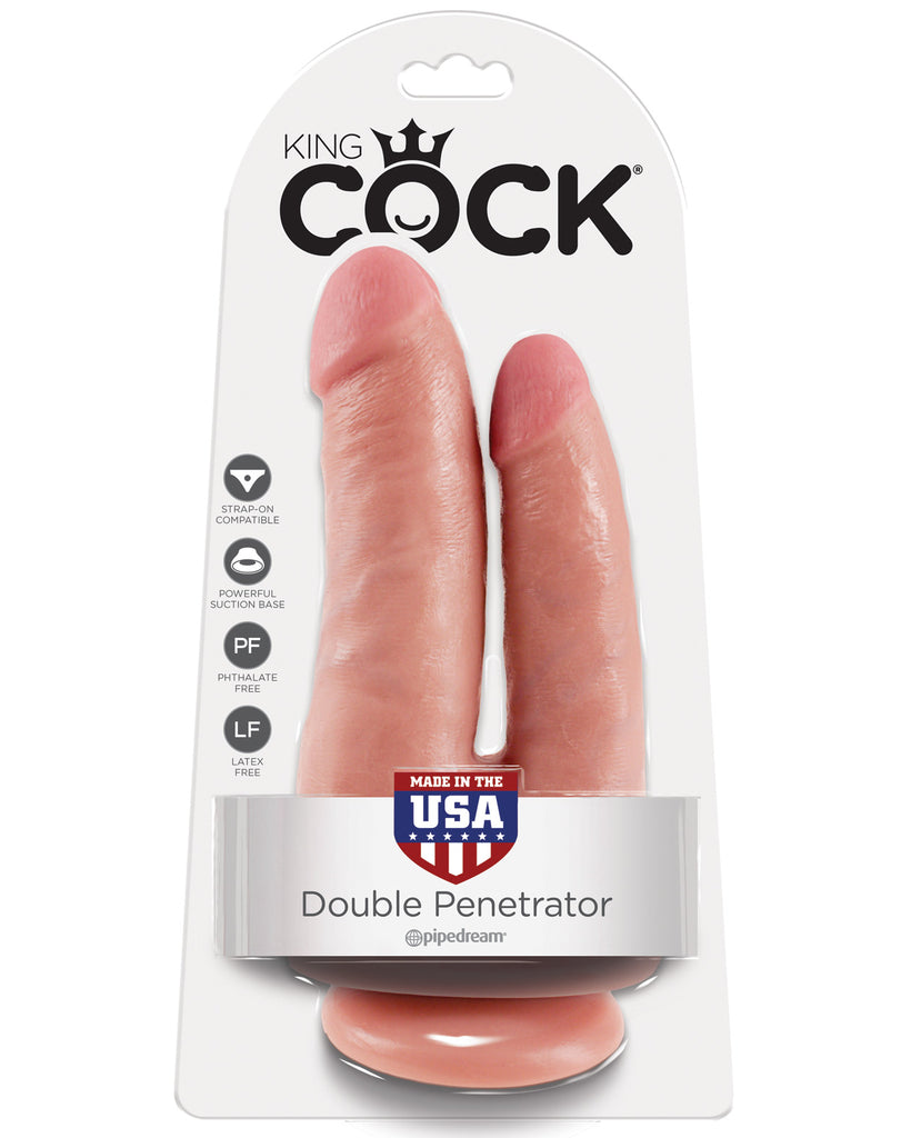 King Cock Double Penetrator - Flesh - LUST Depot