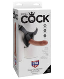 King Cock Strap-on Harness W-8" Cock - Tan - LUST Depot