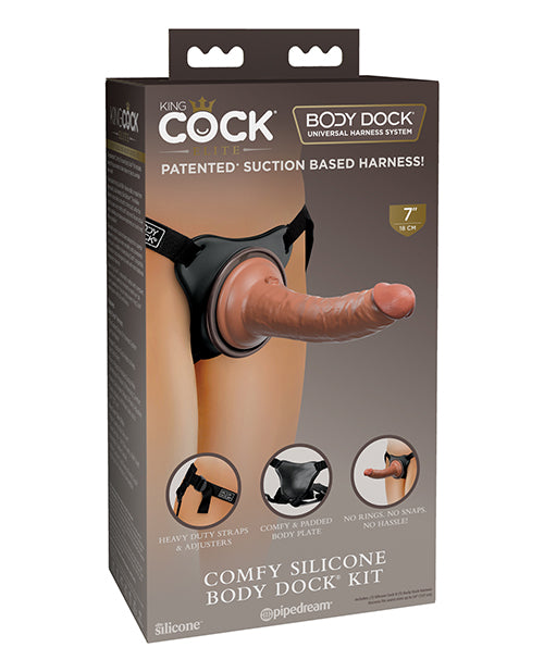 King Cock Elite Comfy Silicone Body Dock Kit - LUST Depot