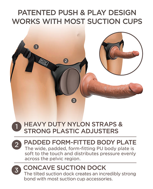 King Cock Elite Comfy Silicone Body Dock Kit - LUST Depot