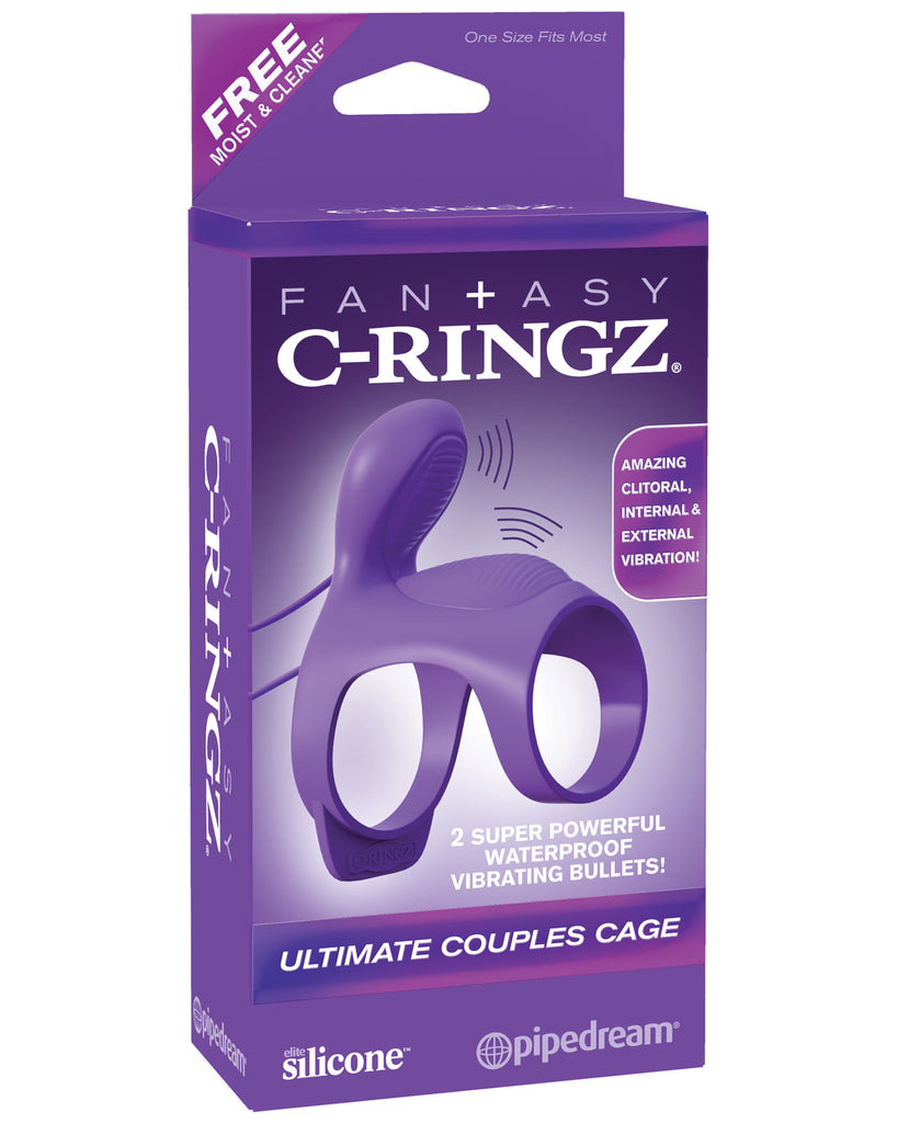 Fantasy C Ringz Ultimate Couples Cage - Purple - LUST Depot