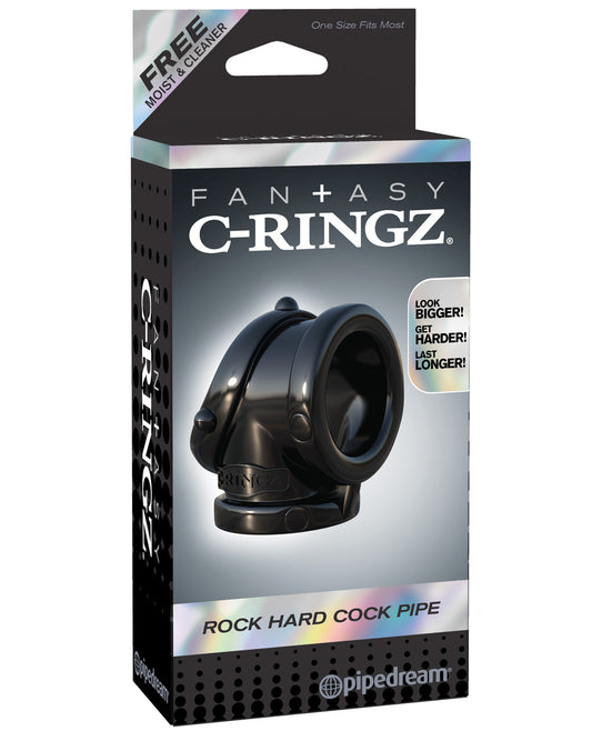 Fantasy C-ringz Rock Hard Cock Pipe - Black - LUST Depot