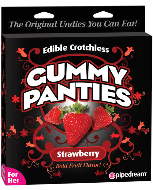 Edible Crotchless Gummy Panty - Strawberry - LUST Depot