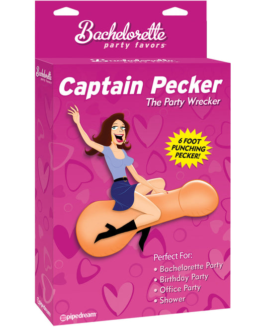 Bachelorette Party Favors Captain Pecker Inflatable - LUST Depot