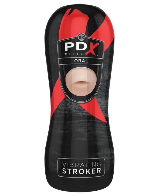 Pdx Elite Vibrating Stroker - Oral - LUST Depot