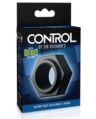 Sir Richards Control Super Nut Silicone C Ring - Black - LUST Depot