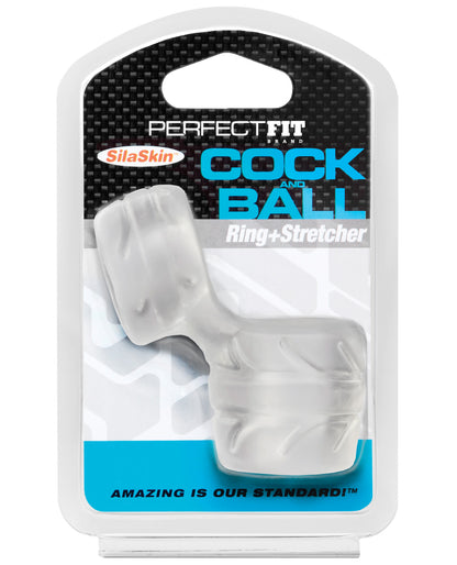 Perfect Fit Silaskin Cock & Ball Ring - Clear - LUST Depot
