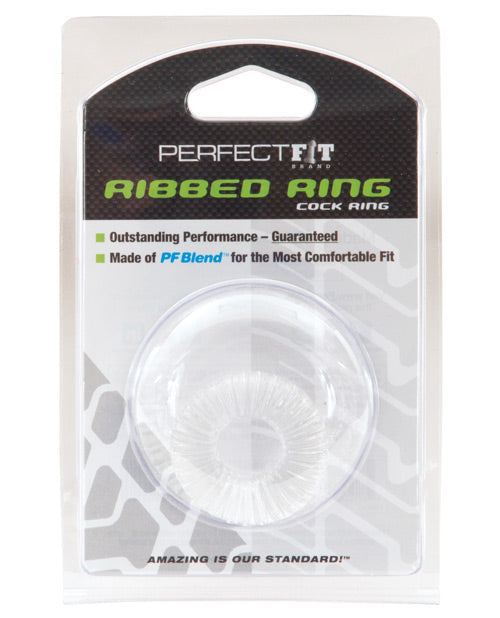 Perfect Fit Ribbed Ring - Clear - LUST Depot