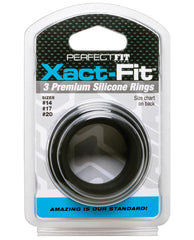 Perfect Fit Xact Fit 3 Ring Kit S-m-l - Black - LUST Depot