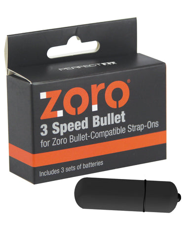 Perfect Fit Zoro Vibrating Bullet - 3 Speed Black - LUST Depot