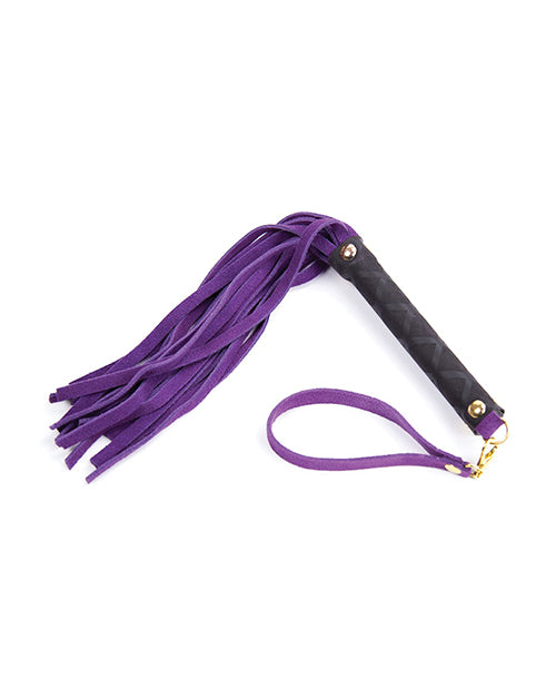 Plesur Mini Leather Flogger - Purple - LUST Depot