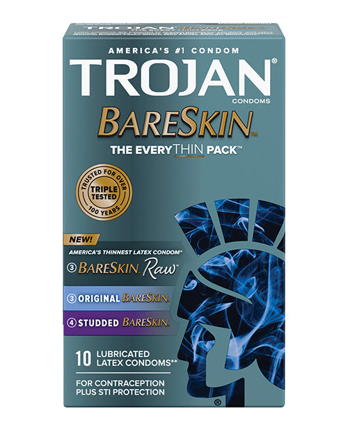 Trojan Bareskin Everythin Condom - Variety Pack Of 10 - LUST Depot
