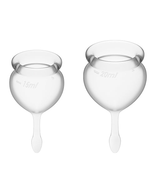 Satisfyer Feel Good Menstrual Cup - Transparent - LUST Depot