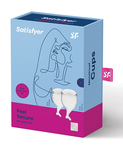 Satisfyer Feel Secure Menstrual Cup - Transparent - LUST Depot