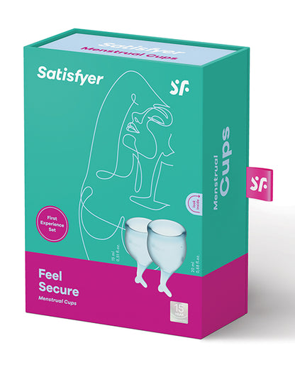 Satisfyer Feel Secure Menstrual Cup - Light Blue - LUST Depot