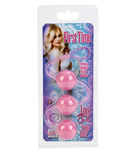 First Time Love Balls Triple Lover - Pink - LUST Depot